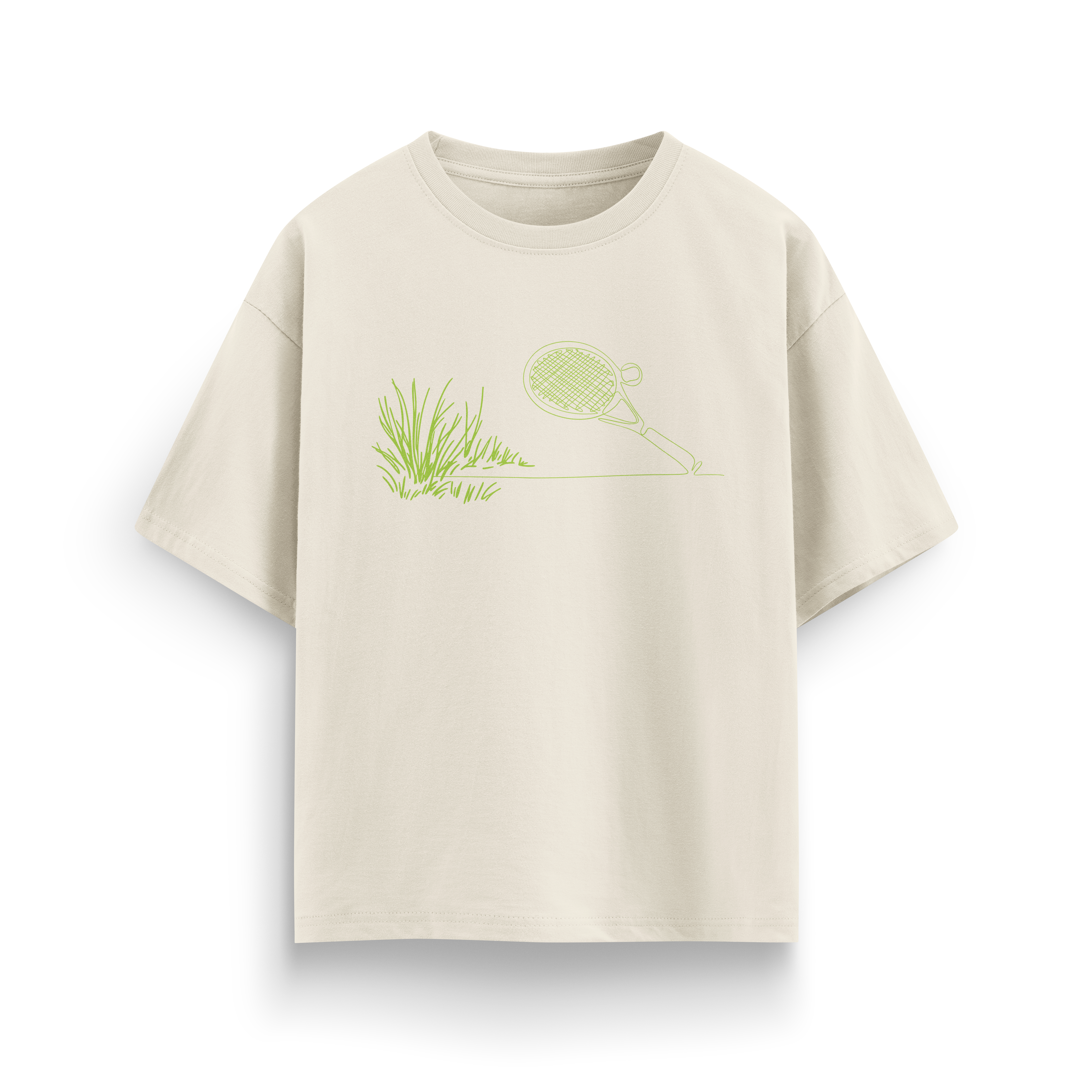 “Padel Casa” Tee – Oversized Off-White